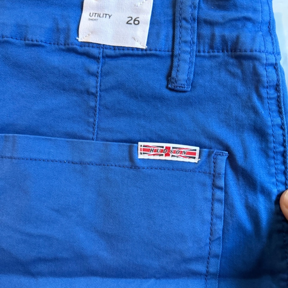 Hudson Jeans Women's Tazman Blue Cargo Shorts - Picture 9 of 9